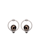 Orecchini Doppio cerchio drago Neri small