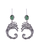 Orecchini Drago alberato verde