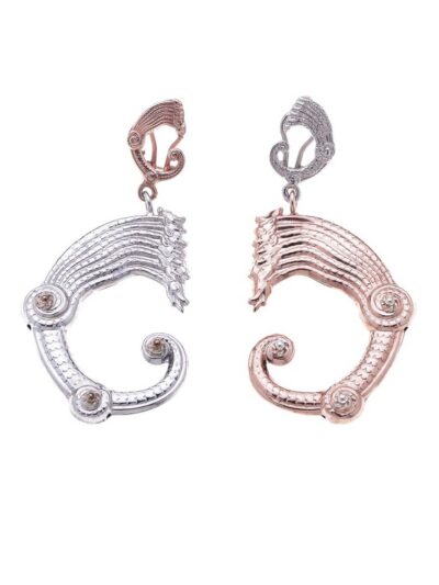 Orecchini Drago bicolor