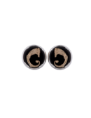 Orecchini Drago Button Neri