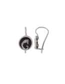 Orecchini Drago cerchietti neri