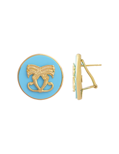 Orecchini Drago Figurarum Turchese