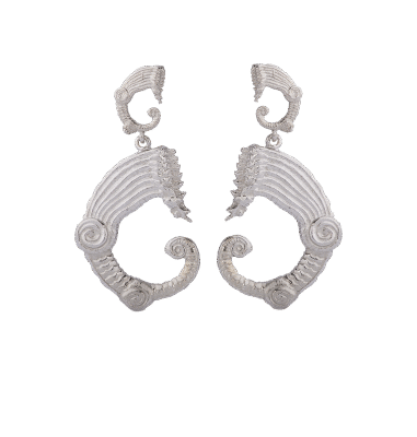 Orecchini Drago silver small