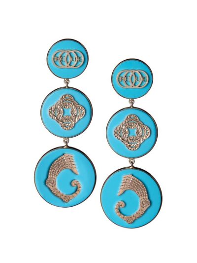 Orecchini Figurarum turchese