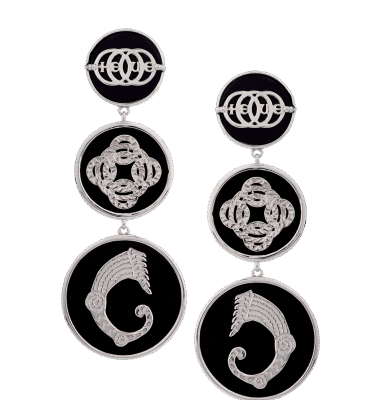 Orecchini Figurarum neri