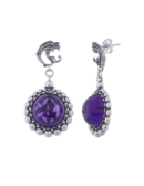 Orecchini Drago e cabochon argento