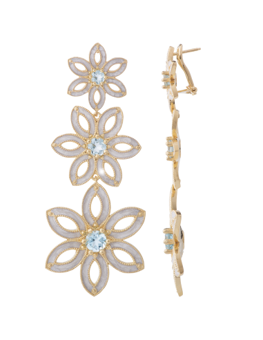 Orecchini Fiore Royale azzurri