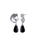 Orecchini gocce di drago neri