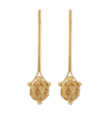 Orecchini Silhouette slim dorati