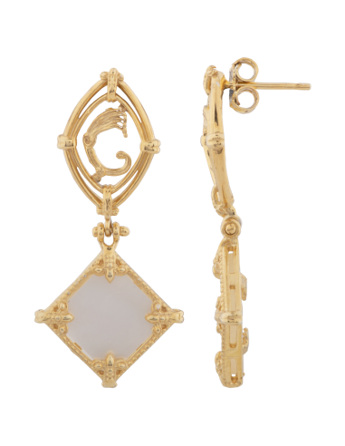 Orecchini Rhombus Madreperla e Oro
