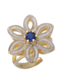 Anello Royale Polvere di Perle blu