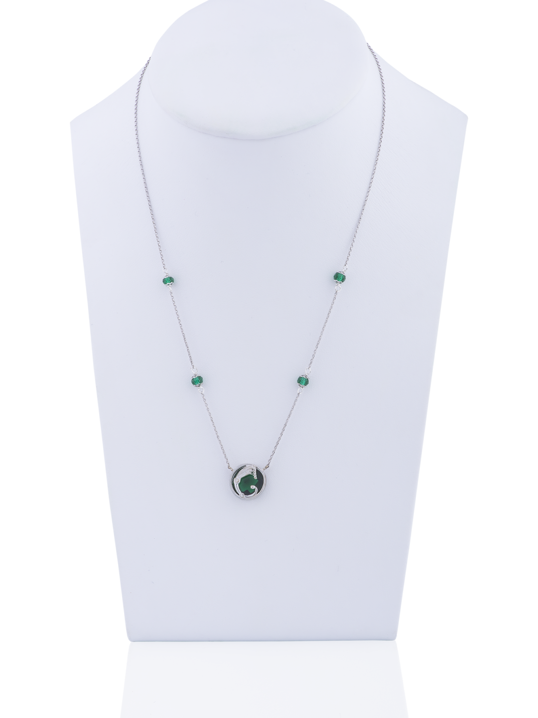 Collier Opplà girevole verde