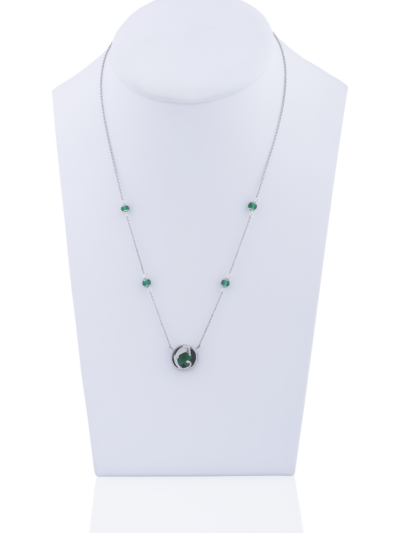 Collier Opplà girevole verde