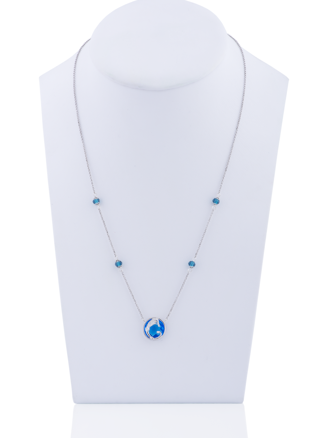 Collier Opplà girevole blu
