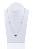 Collier Opplà girevole blu