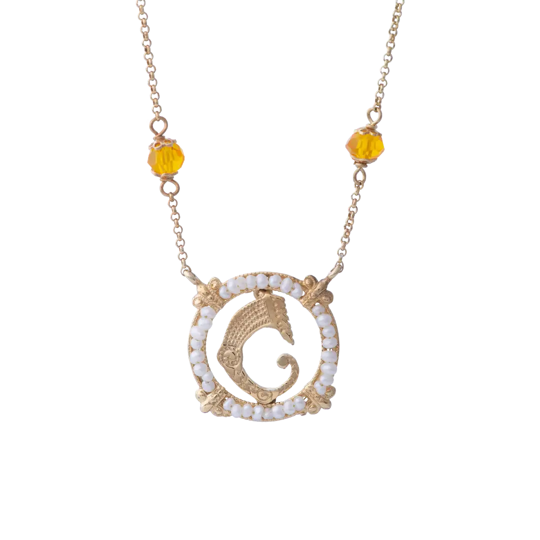 Collana Aura di Perla Gialla