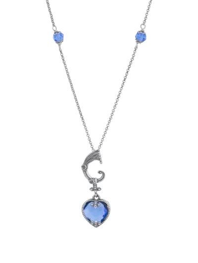 Collana Cuore nel cuore Drago blu