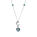 Collana Cuore nel cuore Drago Verde