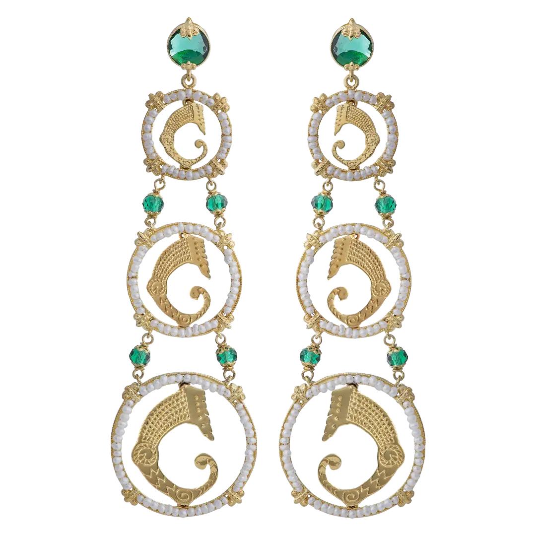 Orecchini Aura di Perla Verdi