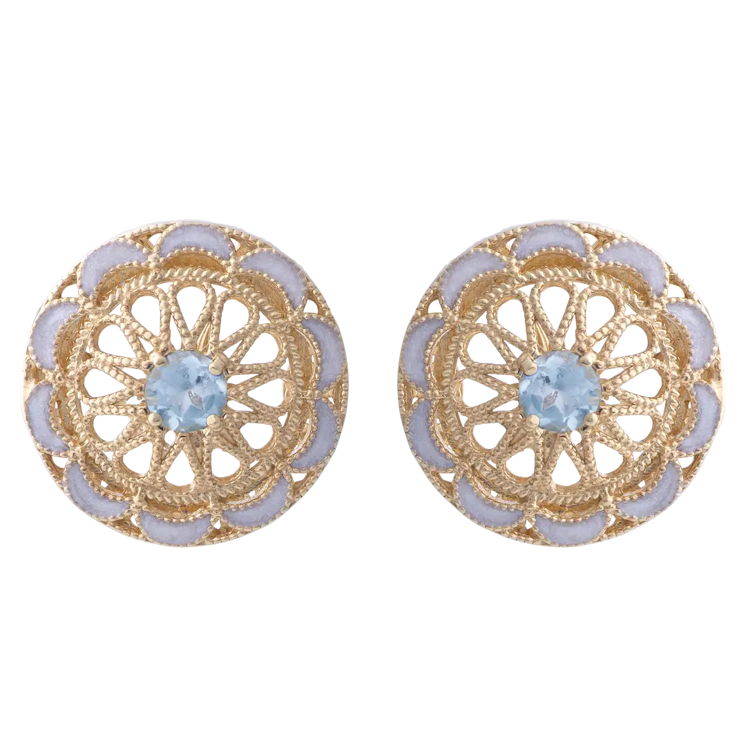 Orecchini Belle Époque azzurri