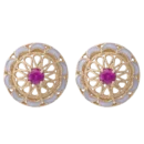 Orecchini Belle Époque rossi