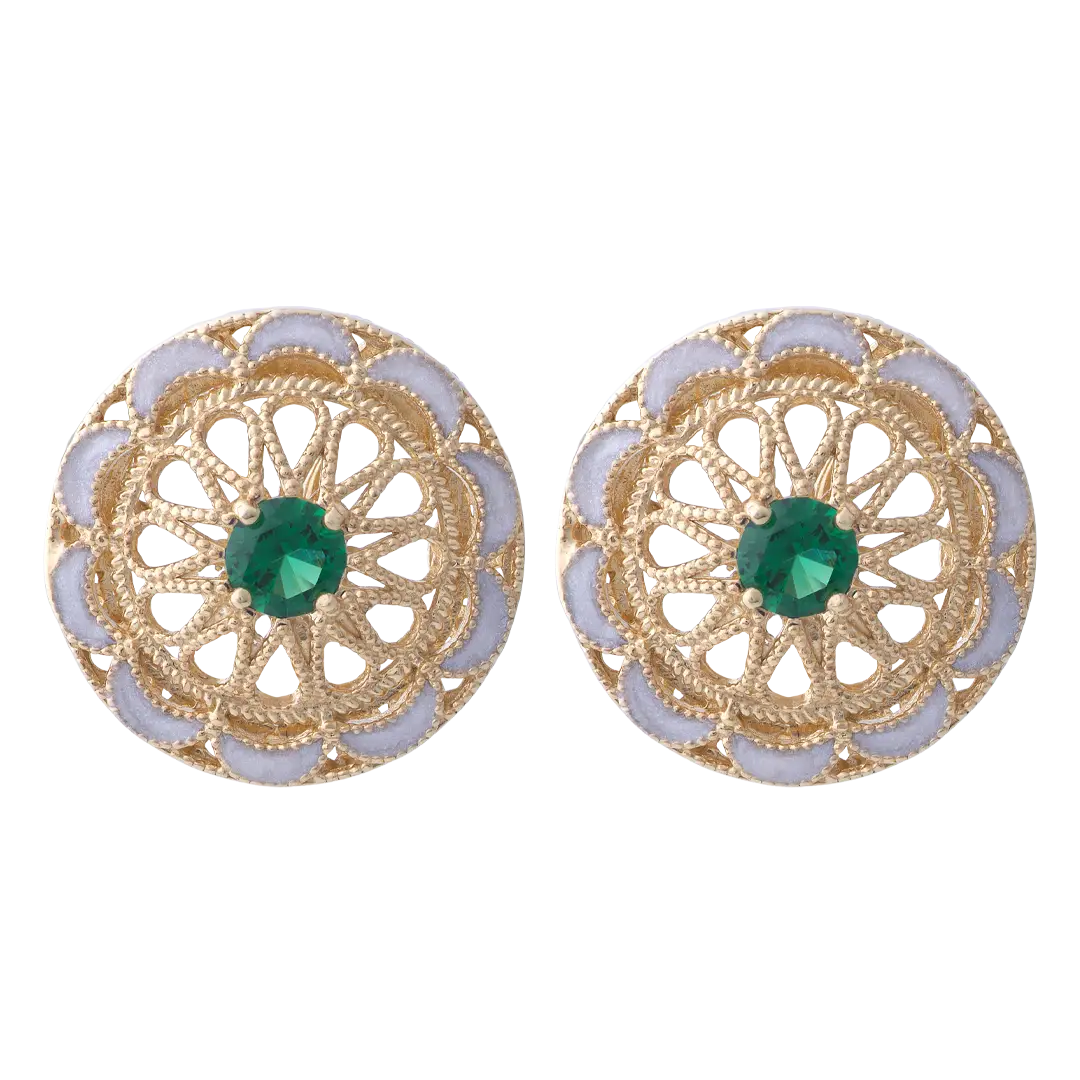 Orecchini Belle Époque verdi